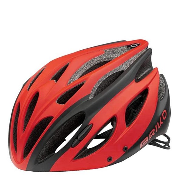 Briko - Kiso 2 Helm Marken Fahrradhelm, schwarz rot