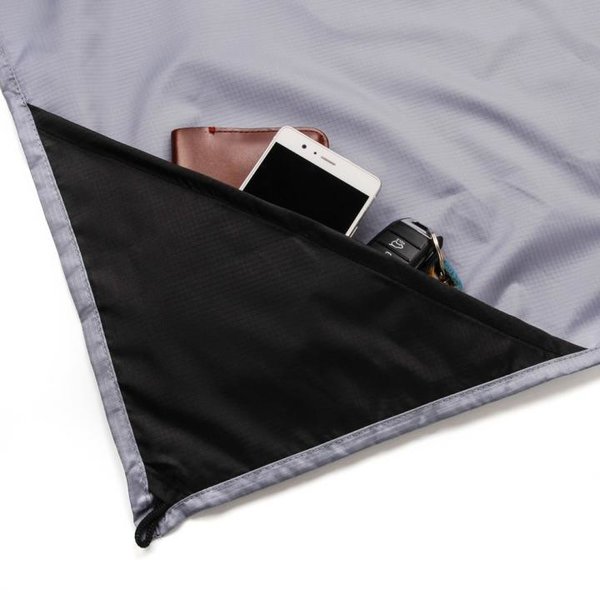 Meteor - Decke Pocket Blanket Picknick Chill Tuch - 140x180cm - grau