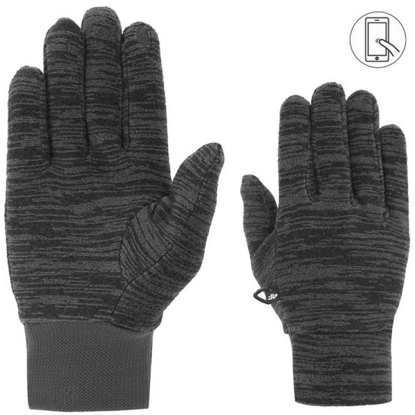 4F - Fleece Handschuhe, schwarz