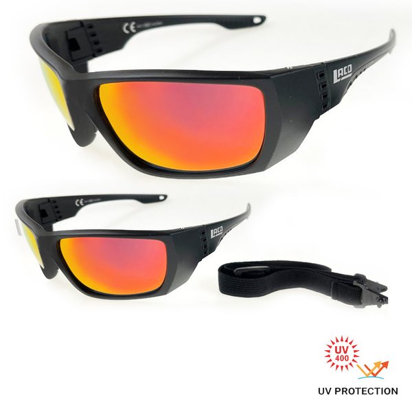 LACD - funktionelle Sport- Sonnenbrille Mod. 963 - Cat.3 Gläser, schwarz