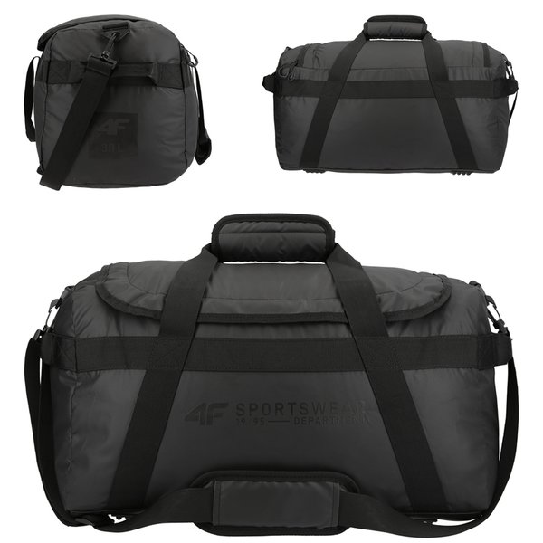 4F - SPORTSWEAR 30L - Sporttasche Reisetasche, schwarz