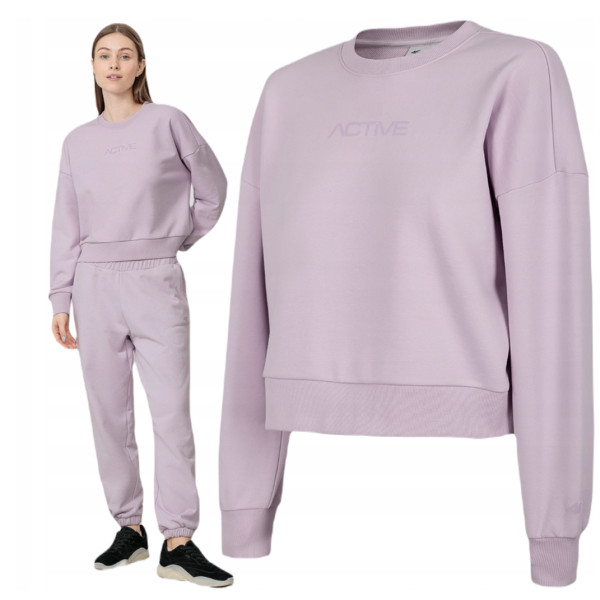 4F - Damen Sweatpullover - Sport Pullover, rosa