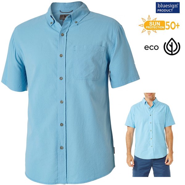 Royal Robbins - Herren Hemd Mid-Coast Seersucker S/S kurzarm Hemd aus Bio Baumwolle