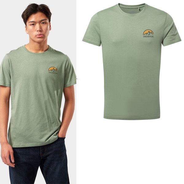 Craghoppers - Baumwoll T-Shirt Mightie - Better Cotton Initiative - Herren - sage grün