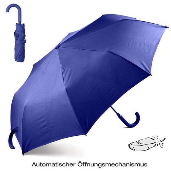 LEXON - leichter Regenschirm mit Automatik Öffnung, blau