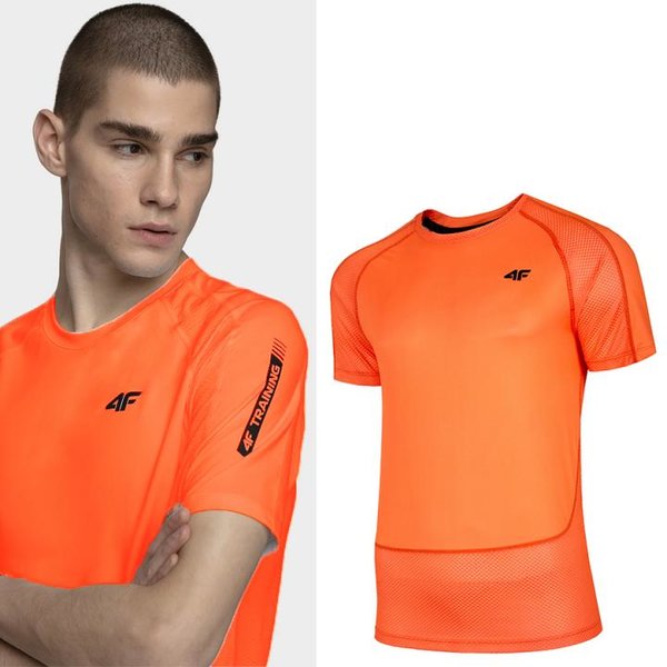 4F - Herren Sport T-Shirt - orange