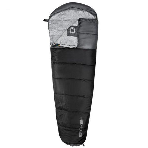 Spokey - NORDIC Mumienschlafsack, rechter Reißverschluss, ideal für Outdoor, -5 bis 10 Grad