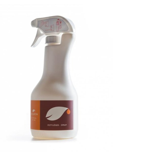 UNISAPON - Sprühflasche mit Sprühkopf für BIO Fettlöser von Uni Sapon - 500 ml - wiederbefüllbar