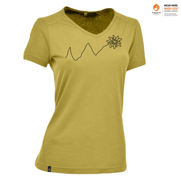 Maul - Eifelsteig Damen Outdoorshirt Wander T-Shirt, gelb