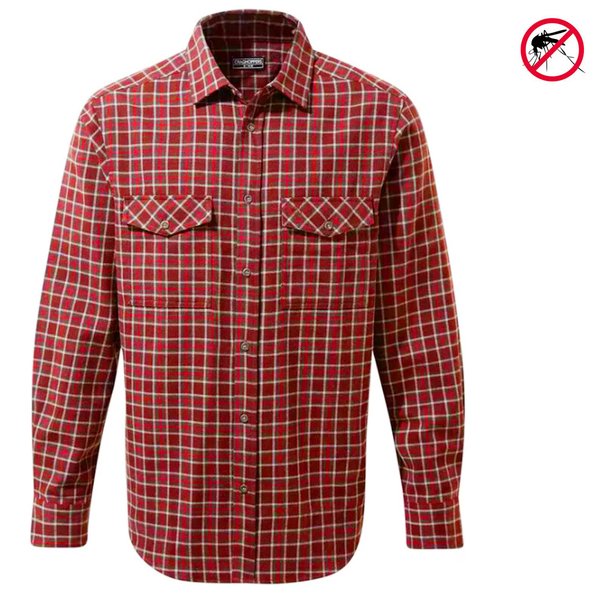 Craghoppers - Kiwi Check Shirt - Herren Hemd - rot