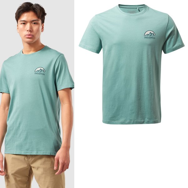 Craghoppers - Baumwoll T-Shirt Mightie - Better Cotton Initiative - Herren - hellblau