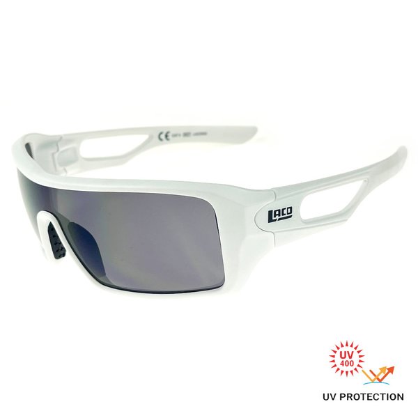 LACD - funktionelle Sport- Bike- Sonnenbrille Mod. 949 - Cat.3 Gläser, weiß