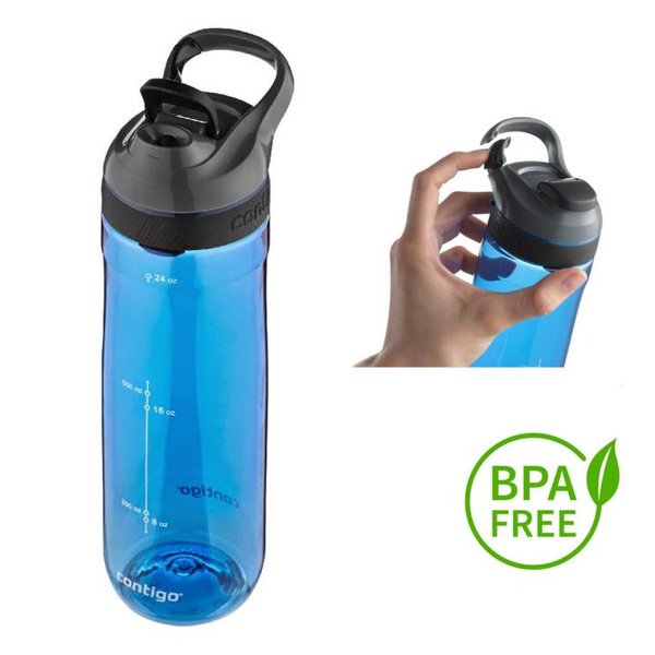 Contigo Trinkflasche Cortland Sport Fitness Flasche - 750ml - blau