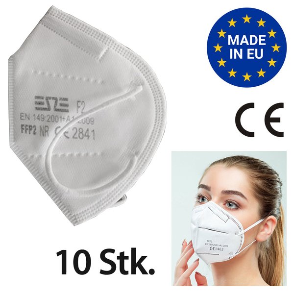 ESZE - FFP2 Maske Mundschutz EN149:2001+A1:2009 CE2841, 10 Stück