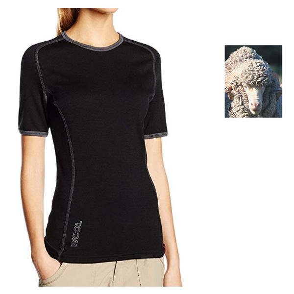 Löffler Damen Merino Sportshirt DA Shirt Transtex Wool KA, schwarz 42 XL