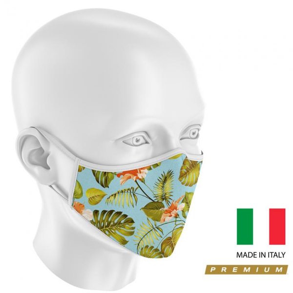 3Face - hochwertiger Mund - Nasenschutz - waschbar - wiederverwendbar - mit Membrane - Made in Italy