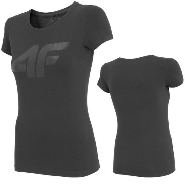 4F- Logo T-Shirt - Damen - schwarz