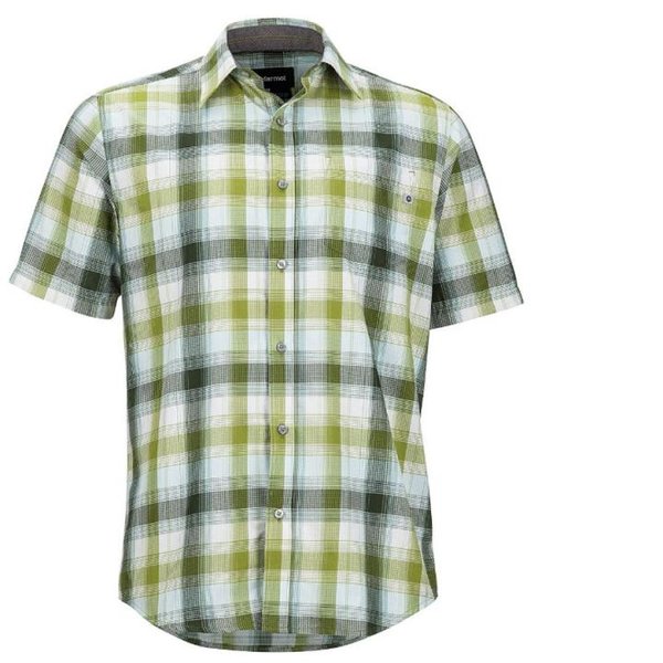 Marmot Notus SS Outdoorshirt Herren Outdoor Hemd, grün