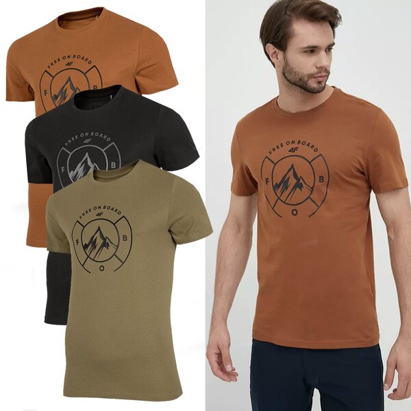 4F FOB - Herren T-Shirt aus Baumwolle