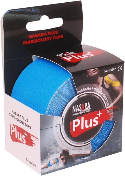 Nasara PLUS Kinesiology Tape Kinesiotape für Sportler, 5cm x 5m