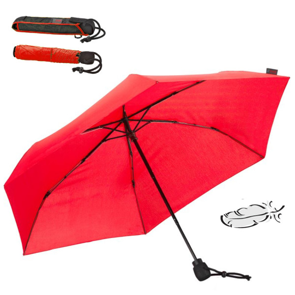 EuroSCHIRM - Göbel - ultraleichter Carbon Regenschirm Wanderschirm light trek ultra, rot