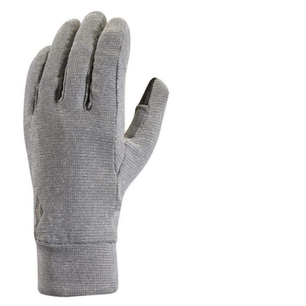 Black Diamond Lightweight Fleece Wooltech Handschuhe, grau S