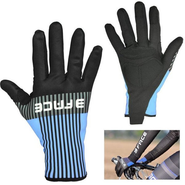 3Face - winddichter Handschuh - gepolstert - Ausziehhilfe - Made in Italy - DEAL - blau