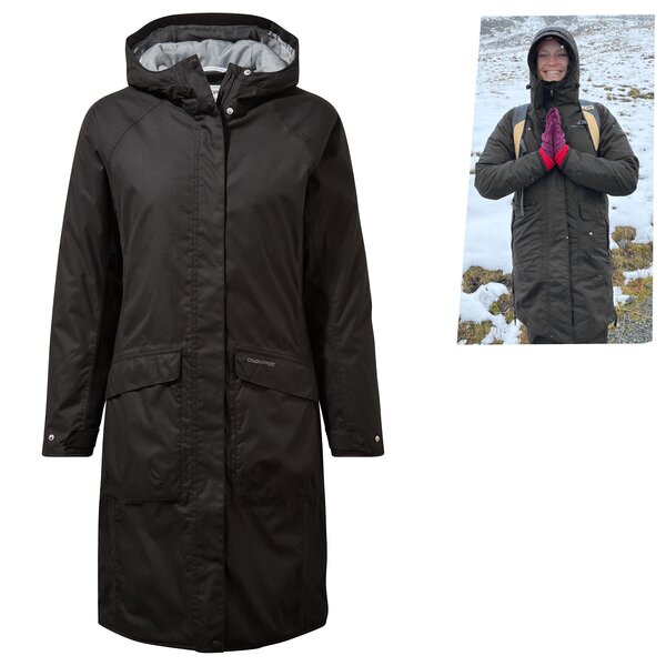 Craghoppers - ZINTA Jacket - warmer Damen Regenmantel Outdoor, schwarz