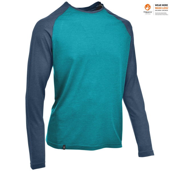 Maul - Bludenz - funktionelles Herren Longshirt Shirt, blau