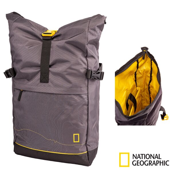 NATIONAL GEOGRAPHIC 25L Tages- Rucksack Roll Top - aus recyceltem Materialien