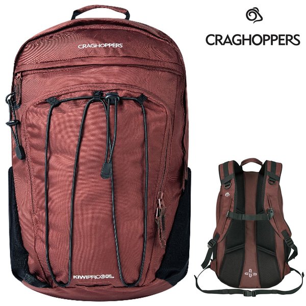 Craghoppers - KiwiPro 30 Liter Rucksack - funktioneller Daybag - College/Tagesrucksack - Red Earth