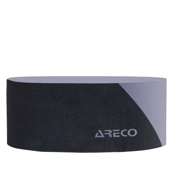 ARECO - Multifunktions-Stirnband Laufstirnband - schwarz grau