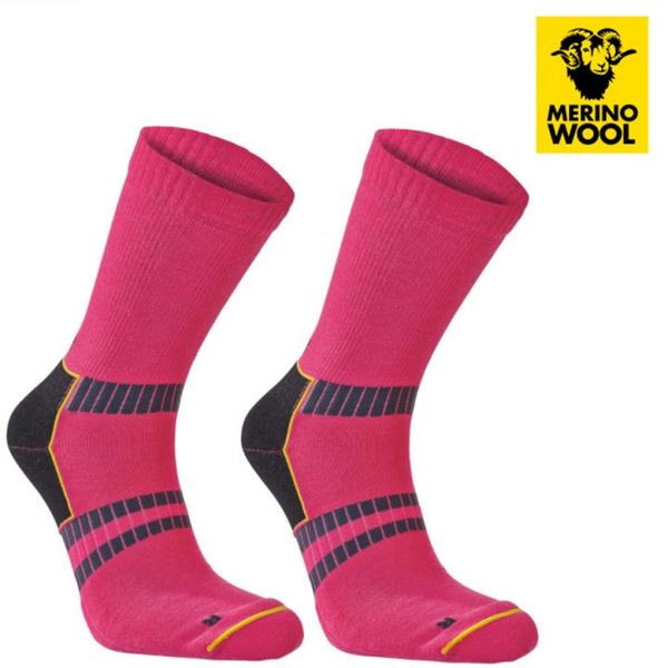 MERINOWOOL - SEGER TREKKING MID Socken, pink