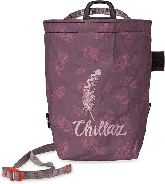 CHILLAZ - funktioneller Chalkbag Feather burgundy, lila