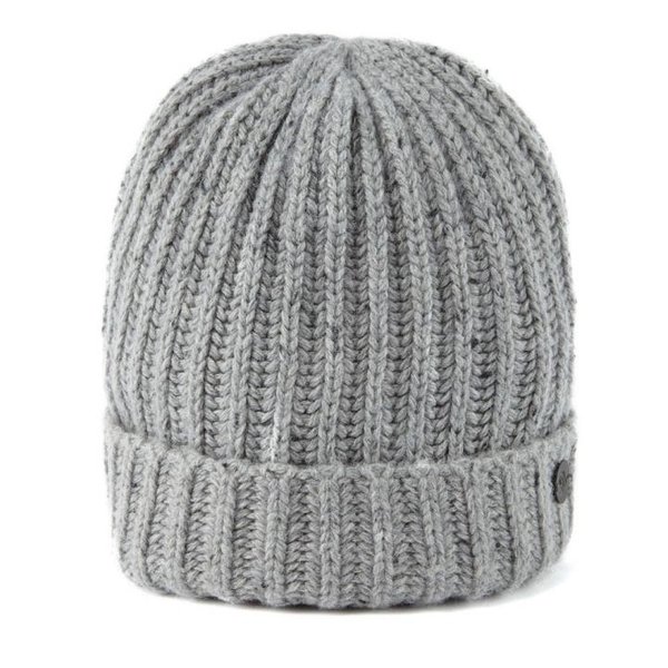 Craghoppers - warme Wintermütze in Strickoptik mit Microfleece Futter - Riber Hat - grau