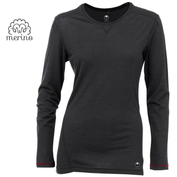 Maul - Merano 2020 Damen Merino Longshirt Funktionsshirt - schwarz