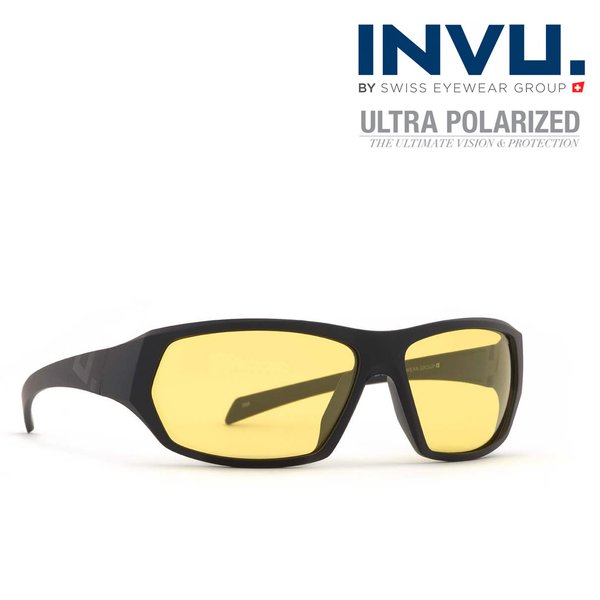 INVU - Swiss Eyewear Group - Ultra Polarized Sonnenbrille, grau gelb