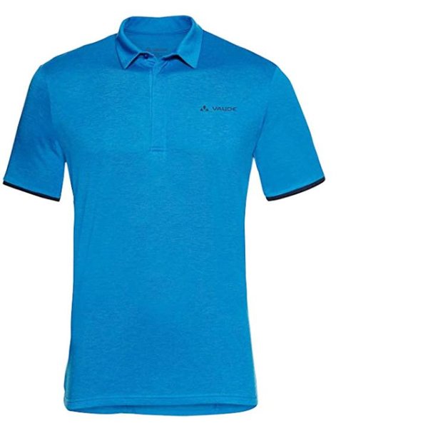 Vaude Herren Merino Polo Shirt Wandershirt - blau - 52 L