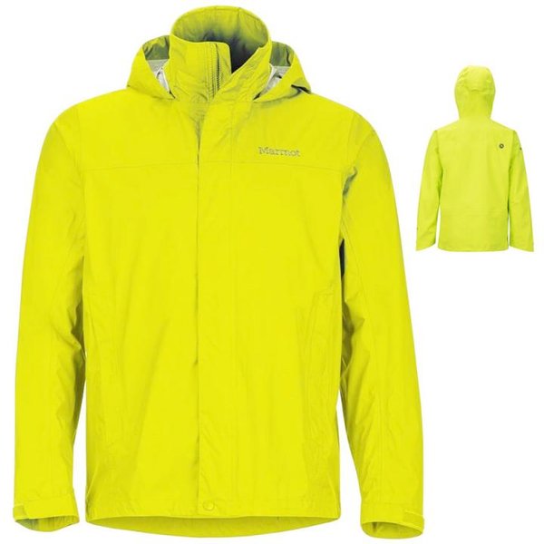Marmot PreCip Jacket Regenjacke, Herren, wasserdicht, winddicht & atmungsaktiv, gelb