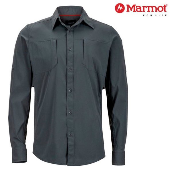 Marmot TRIENT Long Sleeve Outdoorshirt Herren Outdoor Hemd, grau
