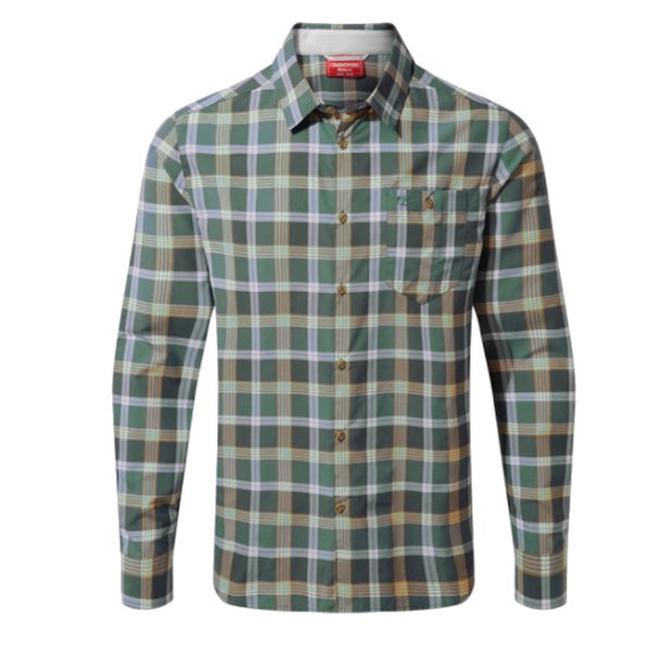 Craghoppers - Dynamic LS Shirt - Herren Hemd - sage check grün
