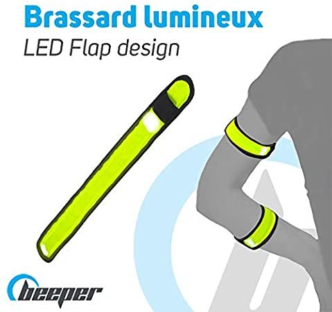 Beeper - Leuchtarmband - LED Beleuchtetes LED Armband, grün gelb
