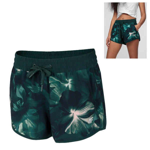4F - Damen Sport Shorts Boardshort - kurze Hose, grün