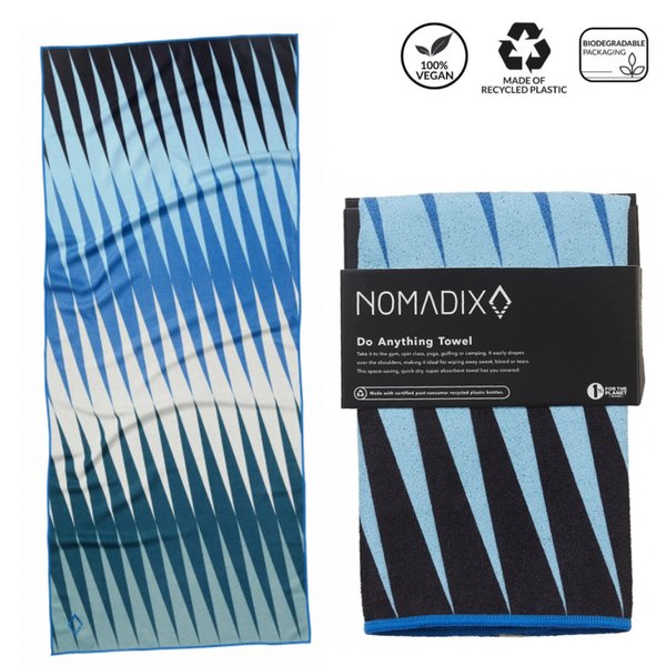 NOMADIX - kleines Yoga Sport Strand Handtuch, nachhaltig und schnelltrocknend, heatwave