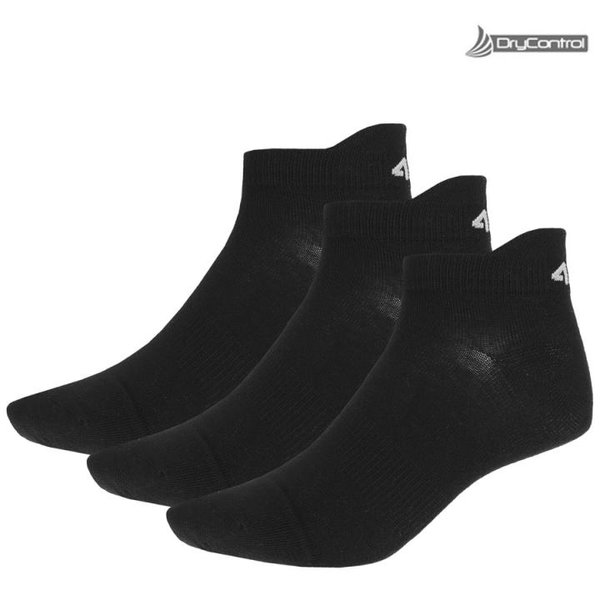 DRYCONTROL - 3er Pack Damen Sportsocken - Freizeitsocken schwarz