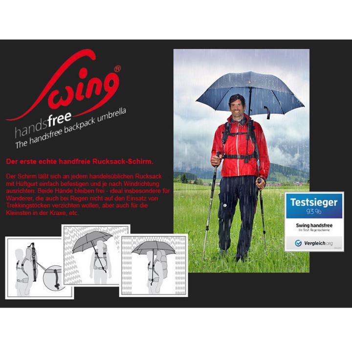 Outlet Shop Marken Sportartikel Outdoor EuroSCHIRM Regenschirm | schwarz Trekkingschirm Swing für HIVE | - Der handsfree, Online Göbel - - |