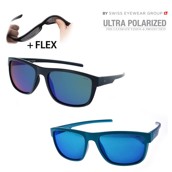 INVU - Swiss Eyewear Group - ultra polarisierte Sonnenbrille mit Flexrahmen