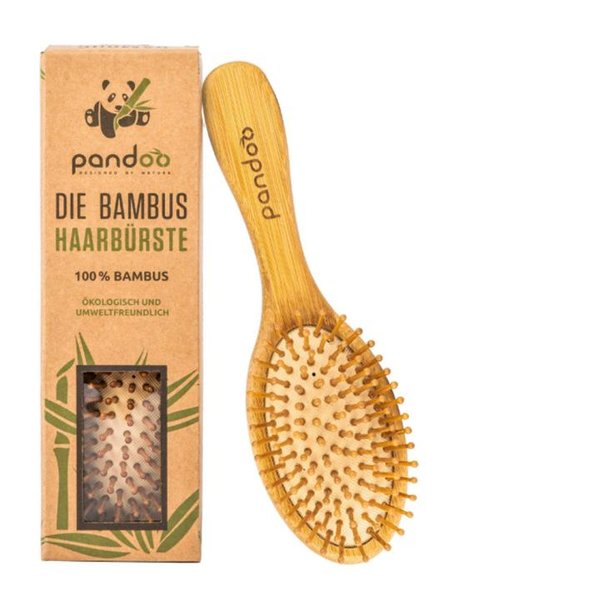 PANDOO - Haarbürste mit Naturborsten