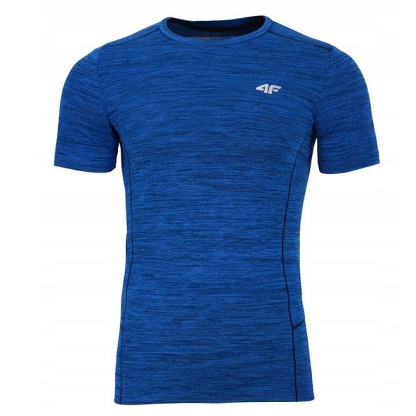 4F - Herren Sport T-Shirt - blau melange