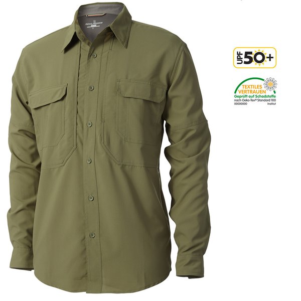 Royal Robbins - Herren Expedition Stretch L/S Longshirt Hemd, grün